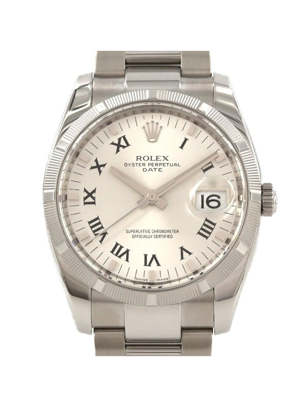 Rolex Oistar Perpetual Date SS Automatic Watch